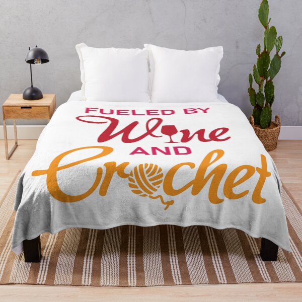 Item preview, Fueled by Wine and Crochet designed and sold by chillaxcats.