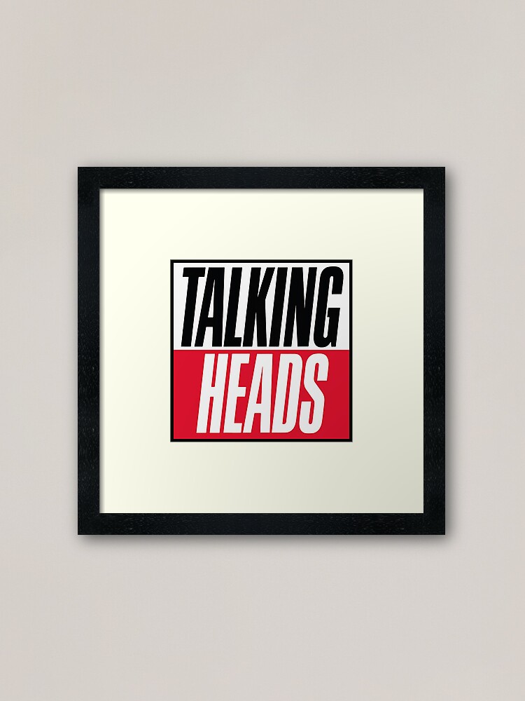 "Talking Heads Logo" Framed Art Print by HoliestDoughnut Redbubble