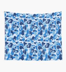 camo blue bape Wall Tapestry