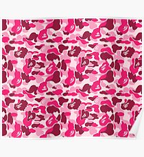 camo pink bape Poster