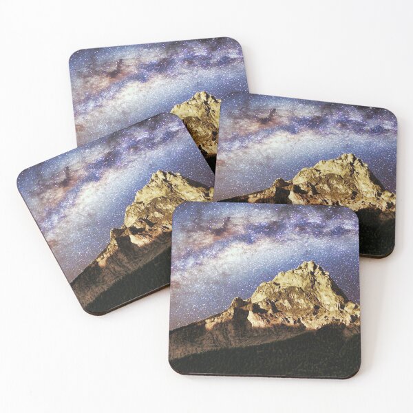 Item preview, Heavens Above - Night Sky, Stars Shining Above the Mountain - God's Peace in Nature Series designed and sold by Ceramic Scripture.