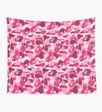 Tela decorativa camo pink bape