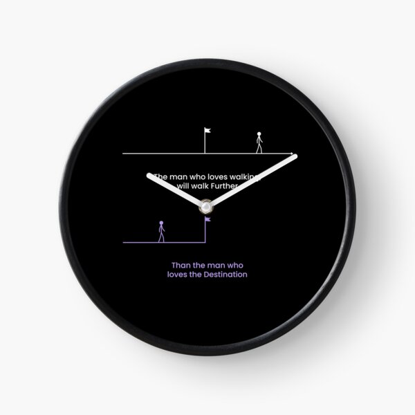 Item preview, man who loves walking walks further than who loves the destination designed and sold by VisuallyNeeded.