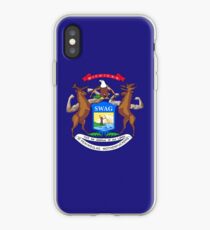 Michigan Flag Redone iPhone Case
