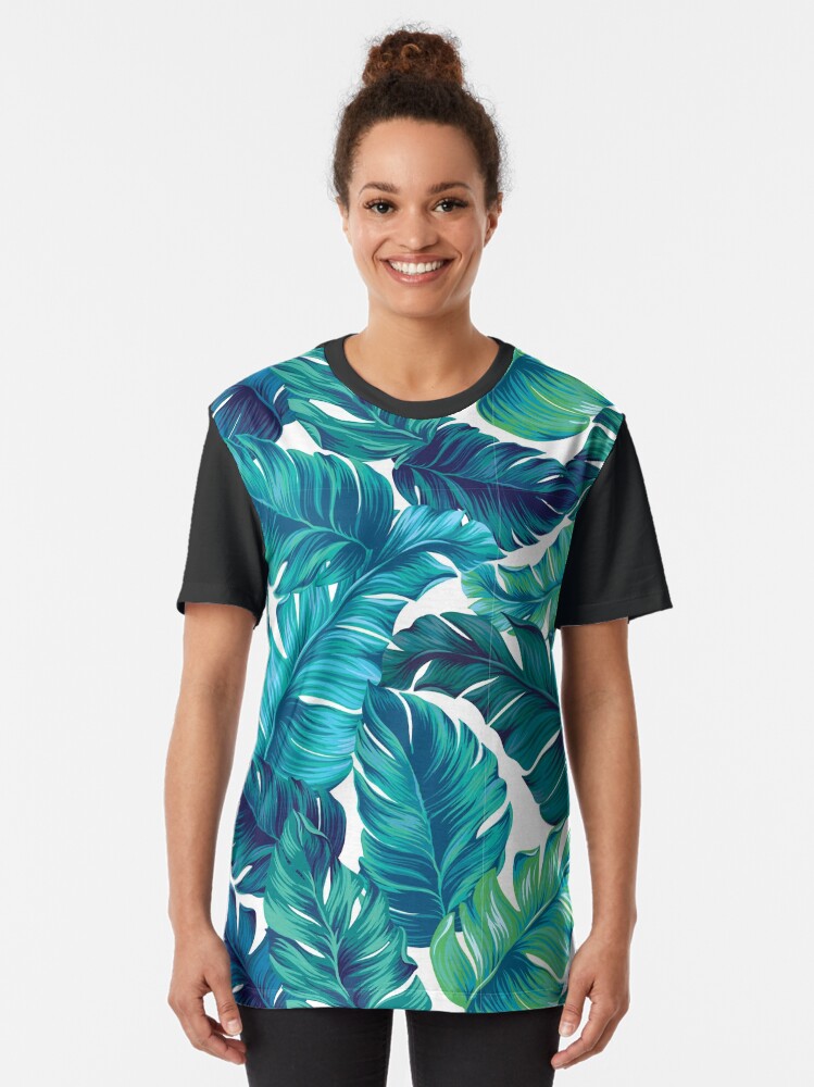 banana leaf terry shirt