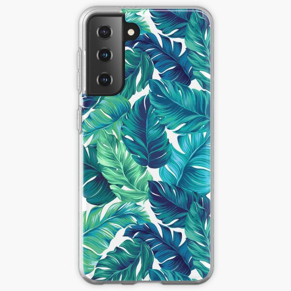 Funky banana leaf pattern. Samsung Galaxy Soft Case
