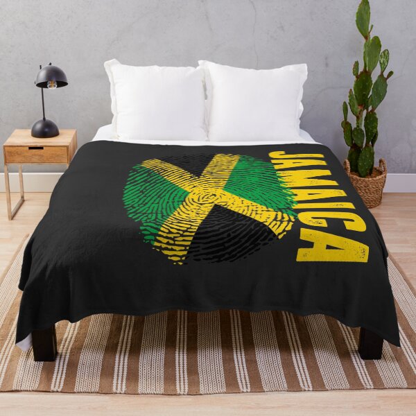 Artikelvorschau, Jamaika Flagge Fingerabdruck DNA Jamaikanisch entworfen und verkauft von PartyShirts1.