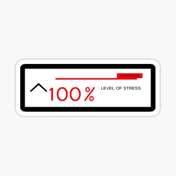 Item preview, Detroit Become Human Critical Level of Stress 100%  designed and sold by denwchoo.