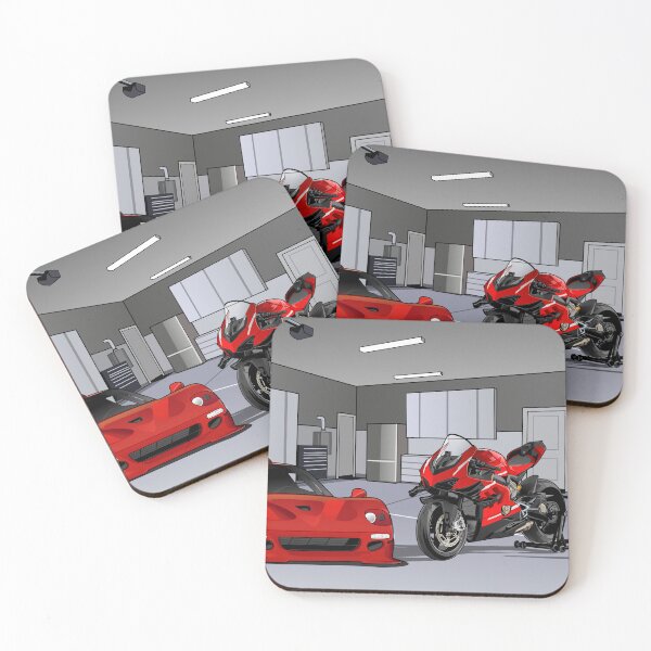 Item preview, Ferrari x Ducati in garage designed and sold by MotorcycleLove.