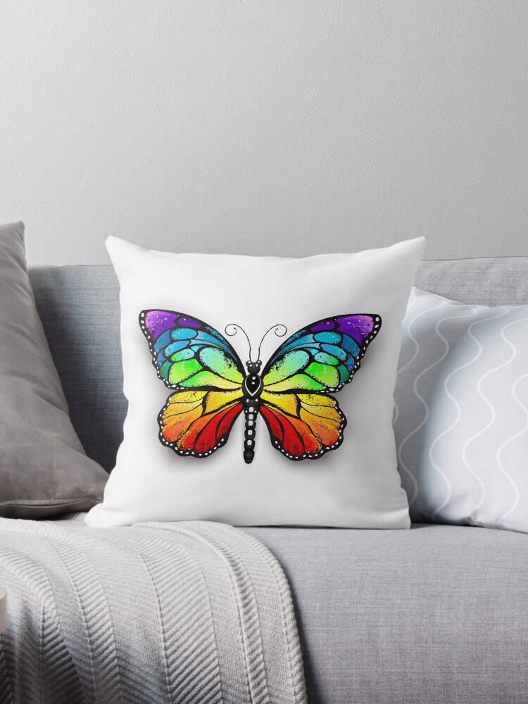 Rainbow monarch butterfly ( Butterflies ) Rainbow butterfly Art Print for  Sale by Blackmoon9