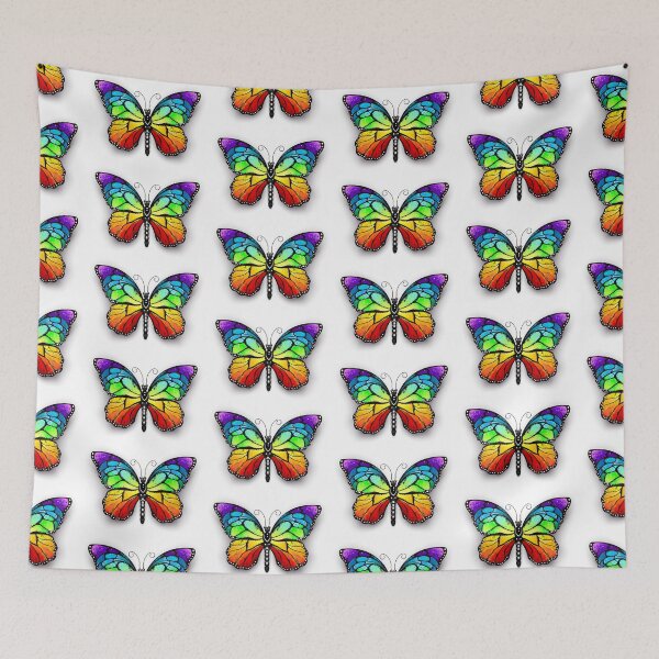 Item preview, Rainbow monarch butterfly ( Butterflies ) Rainbow butterfly designed and sold by Blackmoon9.