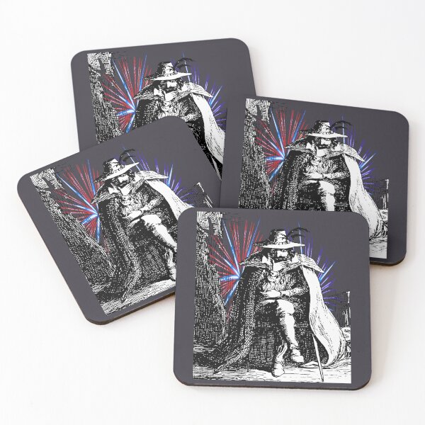 Item preview, Guy Fawkes Vintage Illustration With Colored Fireworks designed and sold by taiche.