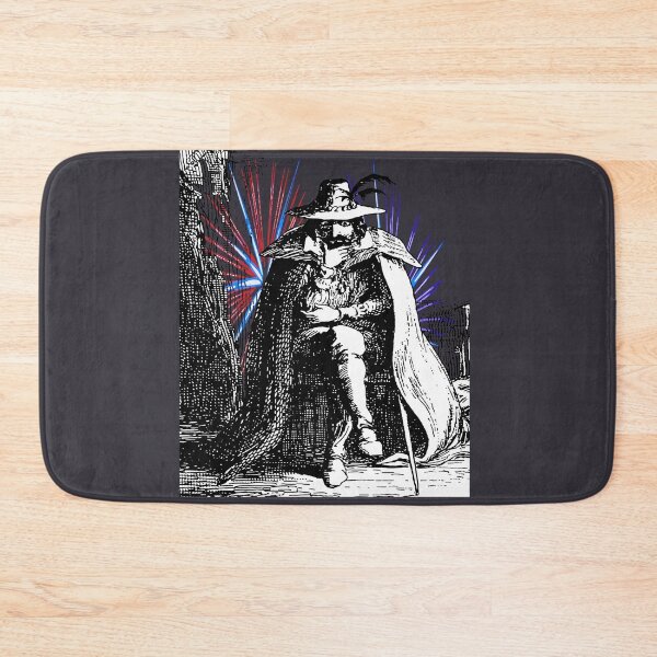 Item preview, Guy Fawkes Vintage Illustration With Colored Fireworks designed and sold by taiche.