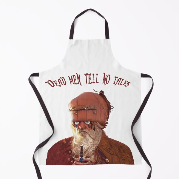 Item preview, Steampunk style pirate with strange pumpkin headgear. Dead men tell no tales text. designed and sold by janesg.