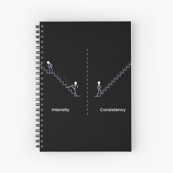 develop a system not a goal Spiral Notebook for Sale by