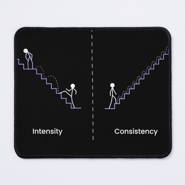 Item preview, Consistency over Intensity designed and sold by VisuallyNeeded.