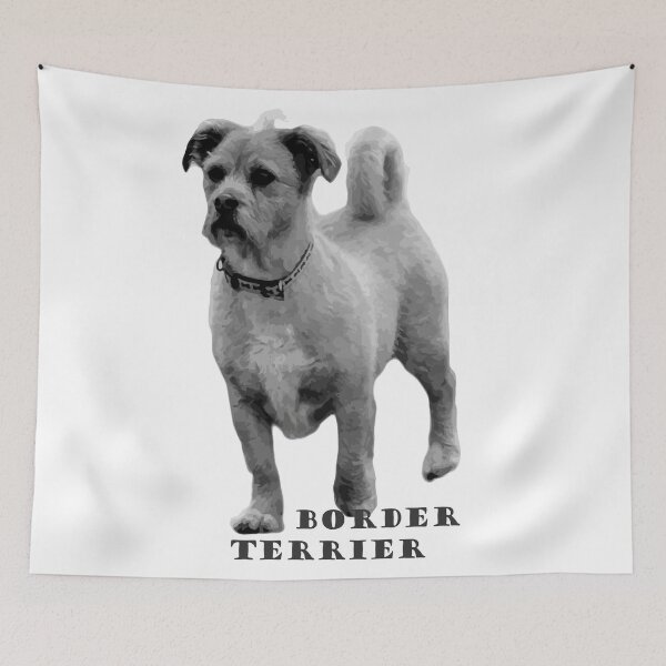 Item preview, Border Terrier in Action: Greyscale Logo designed and sold by Alius Imago.