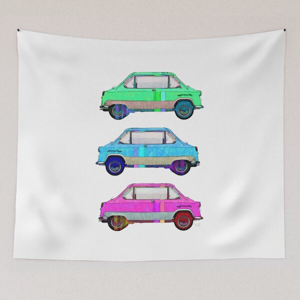 Item preview, Zundapp Janus pop colors art designed and sold by Aaaah Eeeek  Studio.