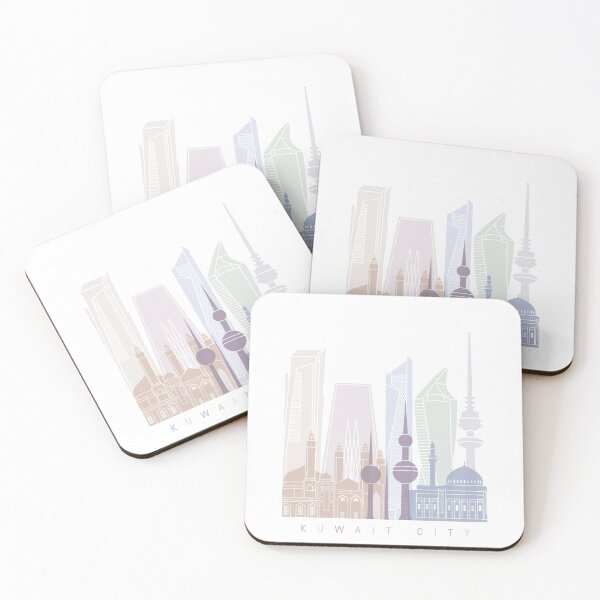 Item preview,  KUWAIT CITY SKYLINE POSTER PASTEL designed and sold by paulrommer.
