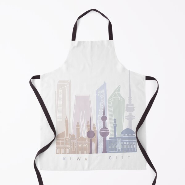 Item preview, KUWAIT CITY SKYLINE POSTER PASTEL designed and sold by paulrommer.