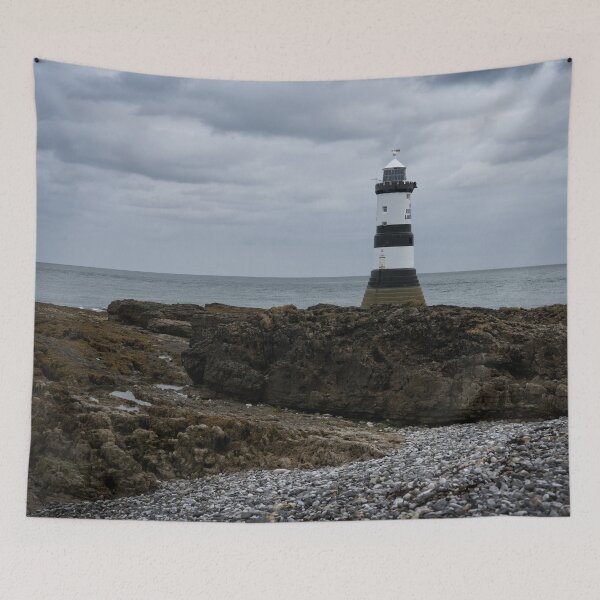 Item preview, View Of The Trwyn Du Lighthouse designed and sold by rawshutterbug.
