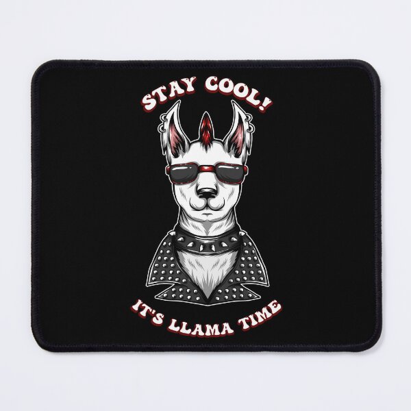 Item preview, A design with a cool llama and the slogan Stay Cool It's Llama Time designed and sold by velisani.