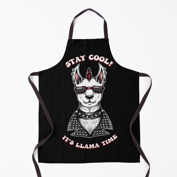 Item preview, A design with a cool llama and the slogan Stay Cool It's Llama Time designed and sold by velisani.