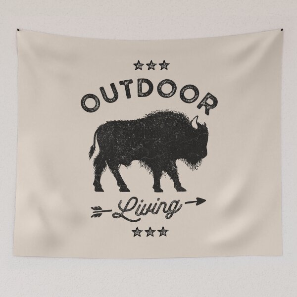 Item preview, Distressed Bison, Outdoor Living - Gift For Bison Animal Lover designed and sold by Myth-Creatures.