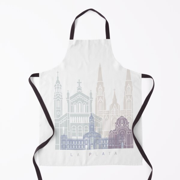 Item preview, LA PLATA SKYLINE POSTER PASTEL designed and sold by paulrommer.