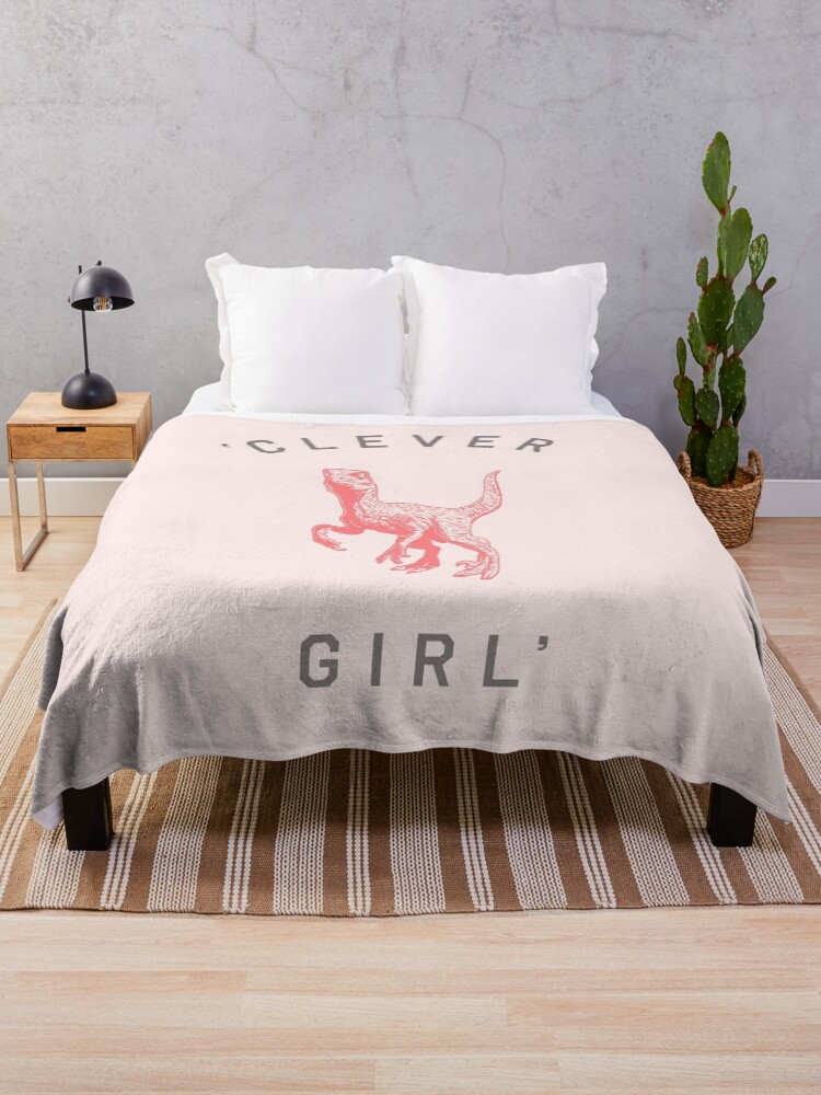 Thumbnail 1 of 6, Throw Blanket, Clever Girl designed and sold by florentbodart.