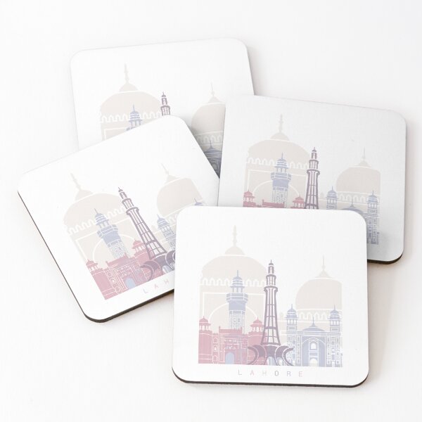 Item preview, LAHORE 2  SKYLINE POSTER PASTEL designed and sold by paulrommer.