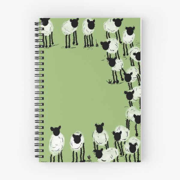 Item preview, Inky Sheep on Green designed and sold by TraceyMackieArt.
