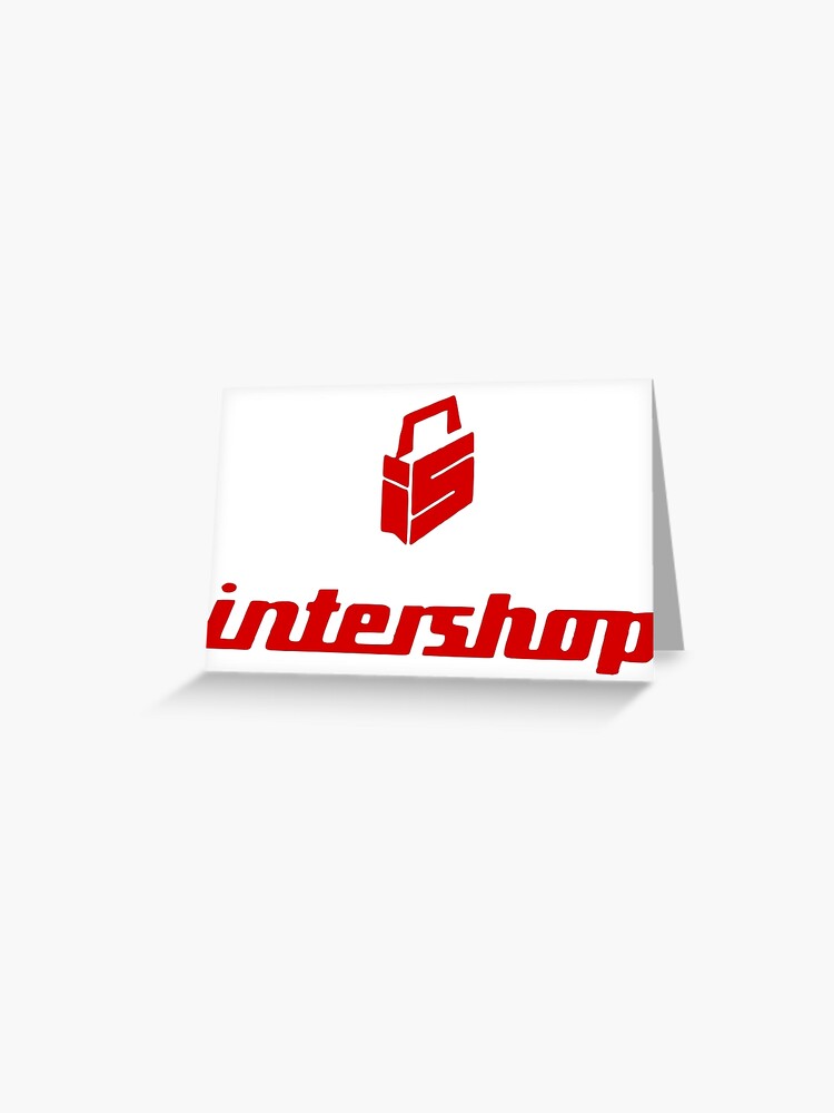 Intershop Ddr Greeting Card By Drgrfx Redbubble