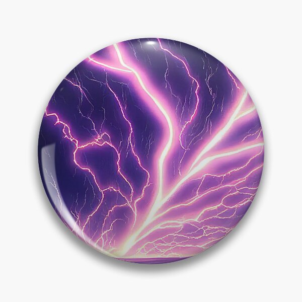 Item preview, Purple Electric Storm Landscape - Genshin Impact Symbol Element Electro Lightning - Inazuma designed and sold by Fregoulix.