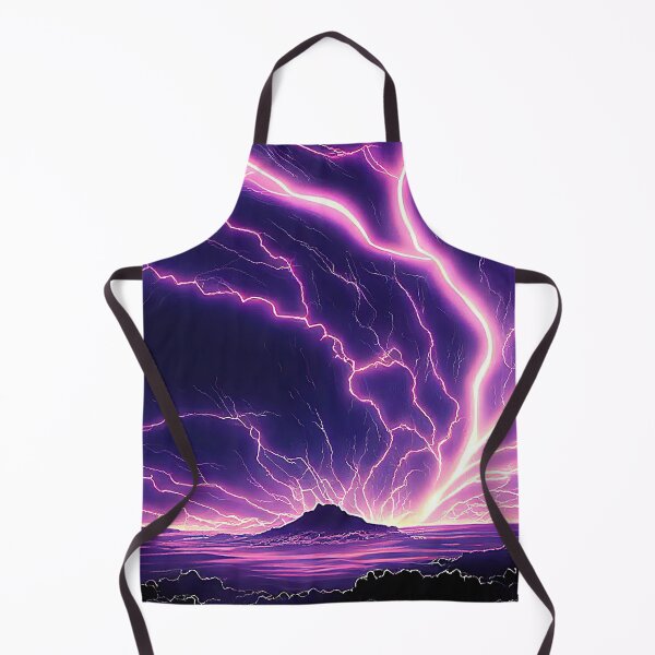 Item preview, Purple Electric Storm Landscape - Genshin Impact Symbol Element Electro Lightning - Inazuma designed and sold by Fregoulix.
