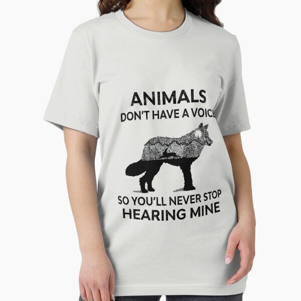 Item preview, Animals don't have a voice so you'll never stop hearing mine designed and sold by samer11.