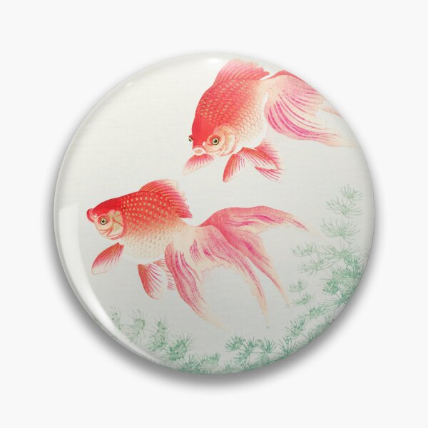 Item preview, Two veil goldfish by Ohara Koson (1877-1945) designed and sold by netzzoart.