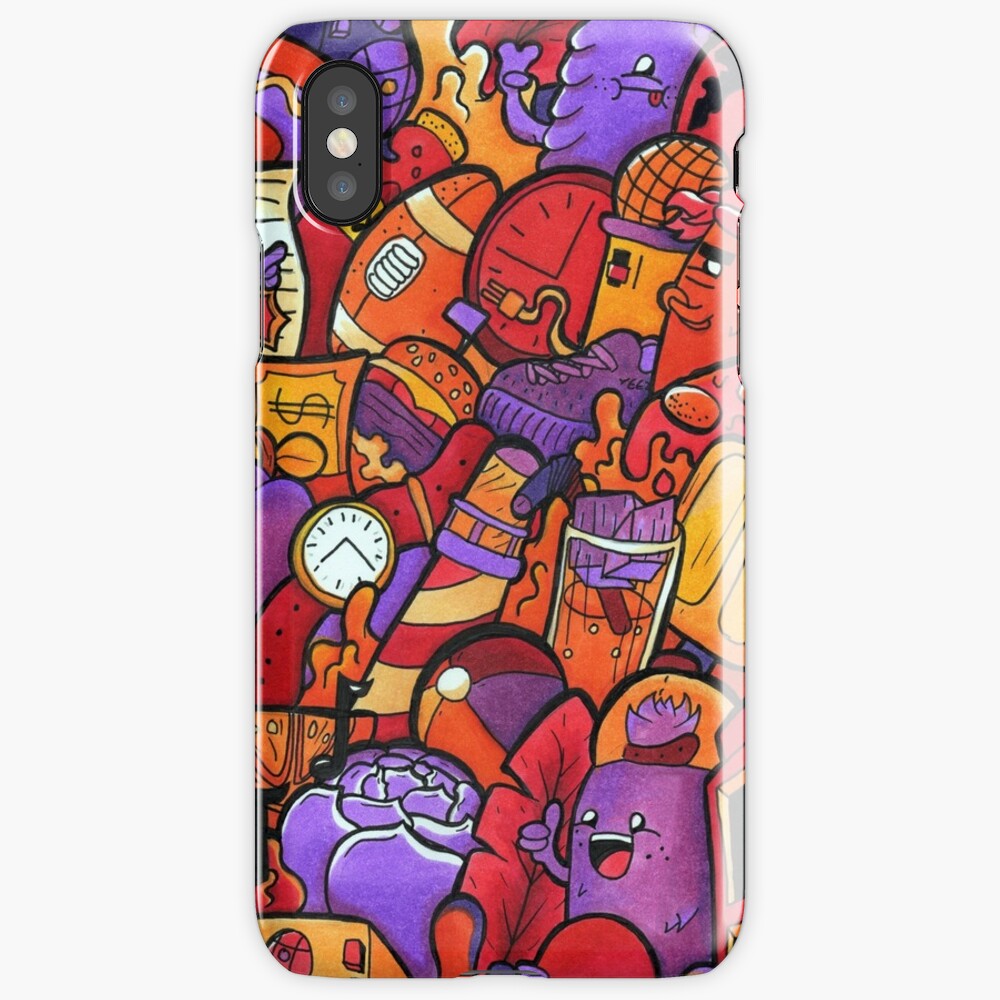 "Copic Marker Doodle" iPhone Case & Cover by EadanShamir Redbubble