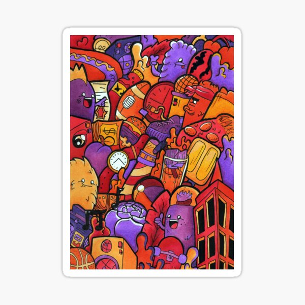 Item preview, S U M M E R // Copic Marker Doodle designed and sold by Eadan Shamir.