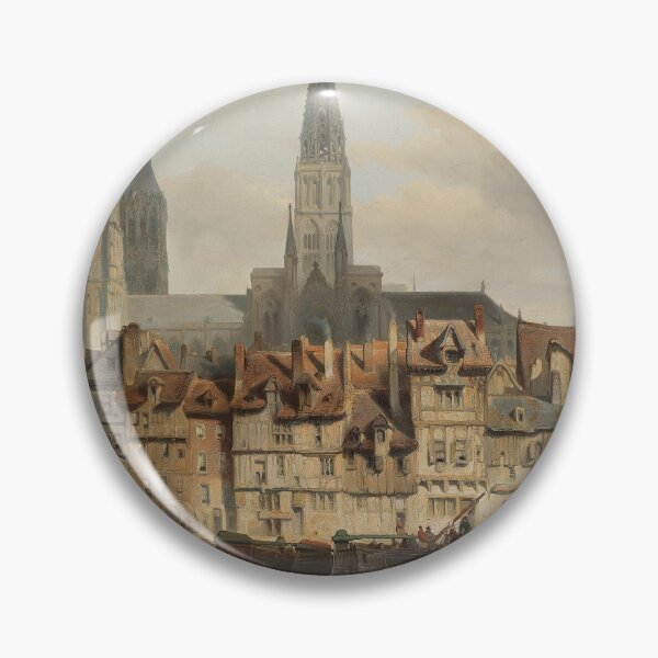 Item preview, The Quay of Paris in Rouen - Johannes Bosboom, 1839 designed and sold by 2Girls1Shirt.