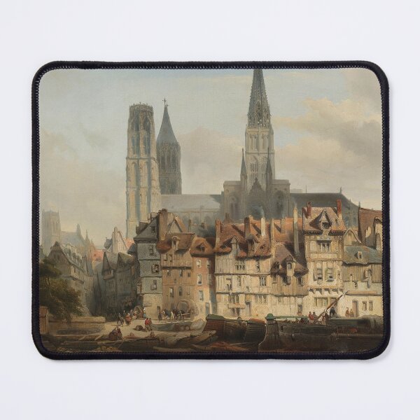 Item preview, The Quay of Paris in Rouen - Johannes Bosboom, 1839 designed and sold by 2Girls1Shirt.