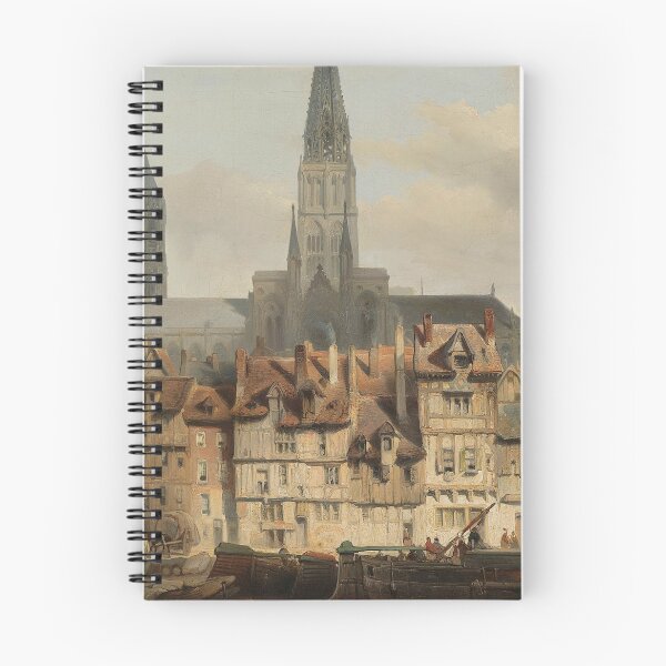 Item preview, The Quay of Paris in Rouen - Johannes Bosboom, 1839 designed and sold by 2Girls1Shirt.