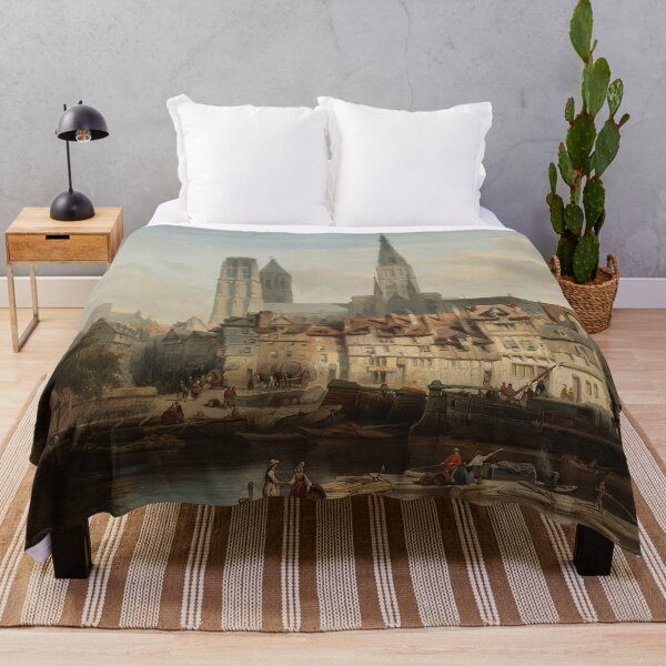 Item preview, The Quay of Paris in Rouen - Johannes Bosboom, 1839 designed and sold by 2Girls1Shirt.