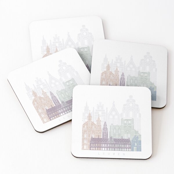 Item preview, LEUVEN SKYLINE POSTER PASTEL designed and sold by paulrommer.