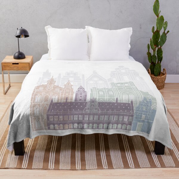 Item preview, LEUVEN SKYLINE POSTER PASTEL designed and sold by paulrommer.