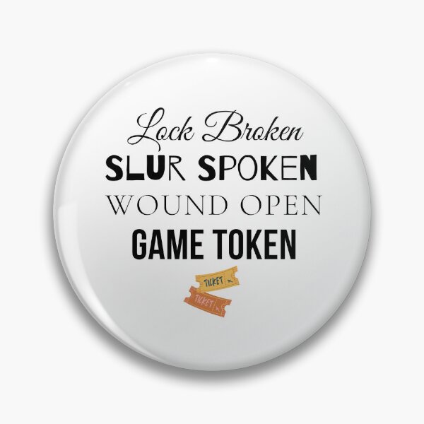 Item preview, Lock Broken Slur Spoken Wound Open Game Token - Taylor Swift High Infidelity designed and sold by bombalurina.