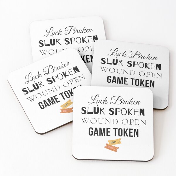 Item preview, Lock Broken Slur Spoken Wound Open Game Token - Taylor Swift High Infidelity designed and sold by bombalurina.
