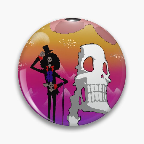 Item preview, Brook retro strawhat pirates  one piece halloween designed and sold by Silentone24.
