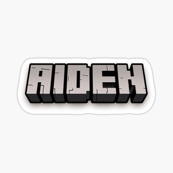 Item preview, Aiden - Minecraft Nametag - Aiden Minecraft Name Label designed and sold by BridieRitchi.