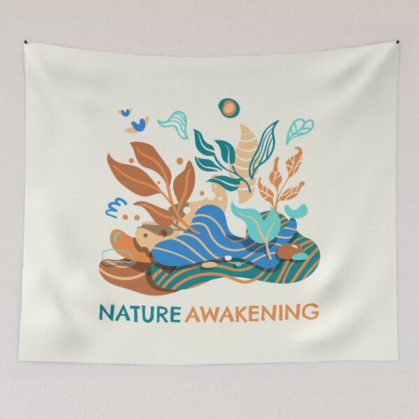Item preview, Nature Awakening - Illustration of abstract leaves designed and sold by GreissDesign.